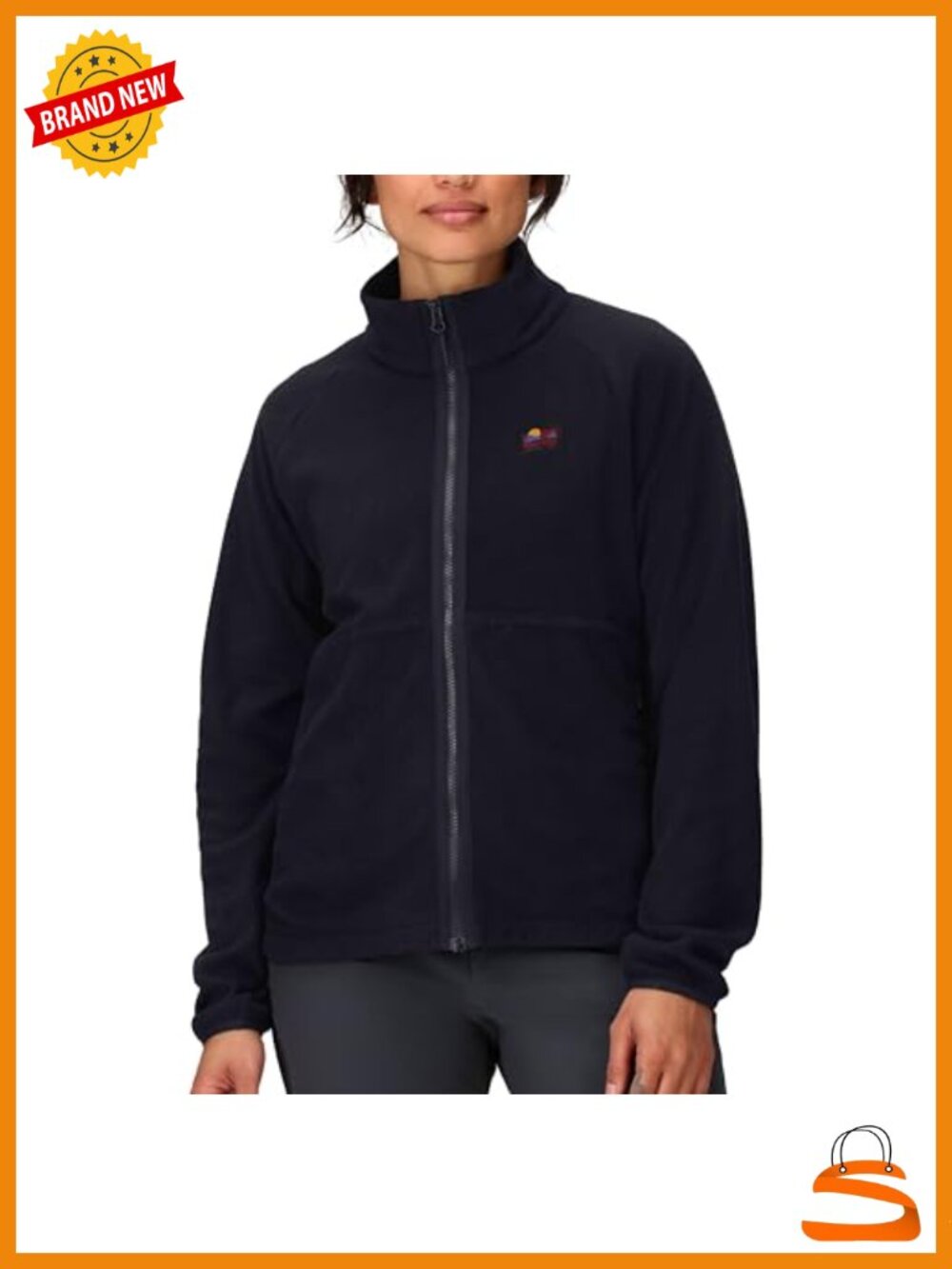 Recycled Polyester Fleece Jacket Lightweight High-Pile Outdoor Layer